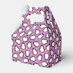 Cute penguin pattern Purple pattern Favour Box