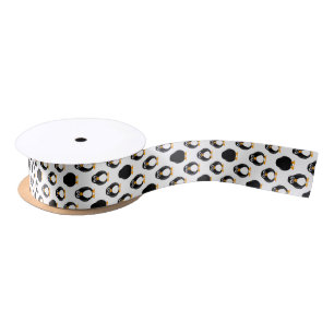 Cute Penguin Pattern Satin Ribbon