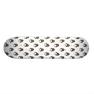 Cute penguin pattern skateboard