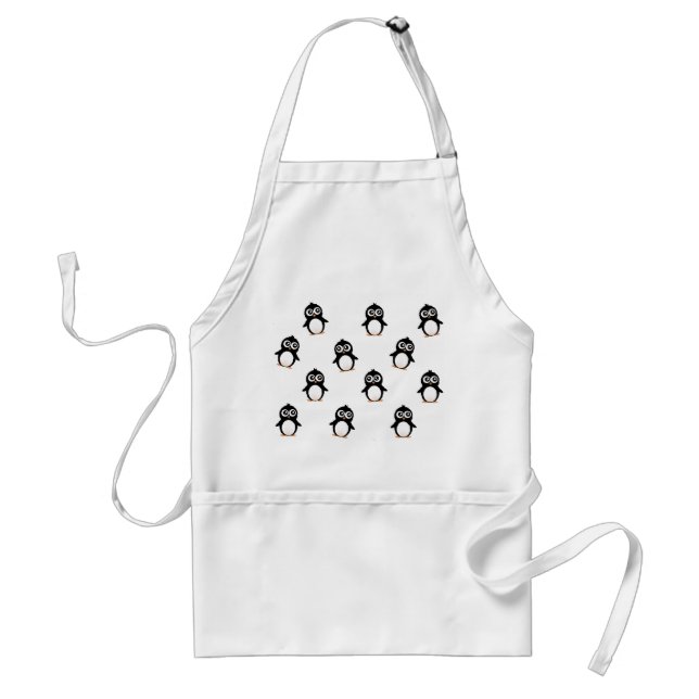 Cute penguin pattern standard apron (Front)