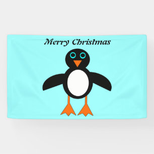 Cute Penguin Personalised Banner