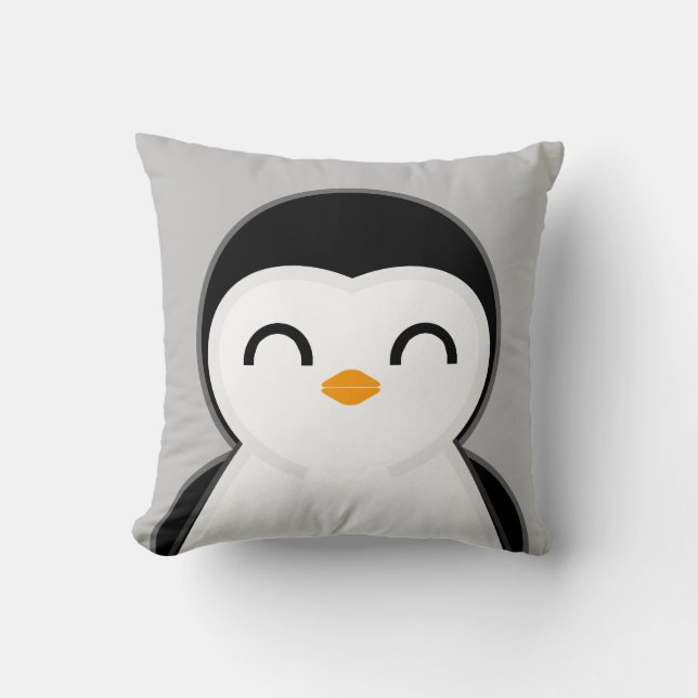 cute penguin personalised KIDS ROOM nursery decor  Cushion (Front)