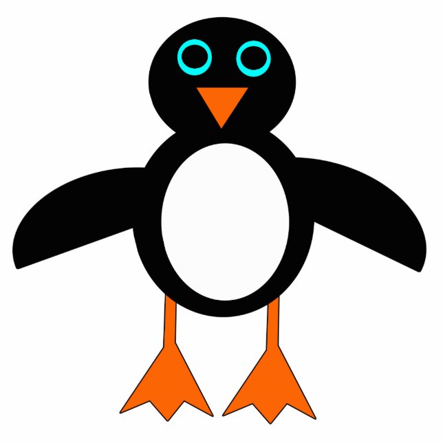 Cute Penguin Photo Sculpture (Front)
