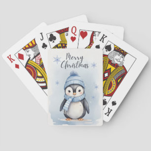 "Cute Penguin" Playing Cards
