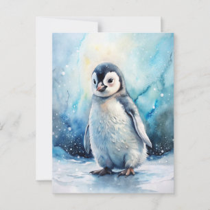 Cute Penguin Postcard