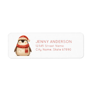 Cute Penguin Return Address Labels