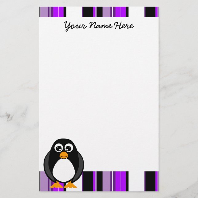 Cute Penguin Stationery (Front)