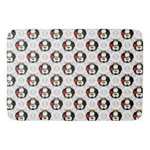 Cute Penguin Surface Pattern Design Print Bath Mat