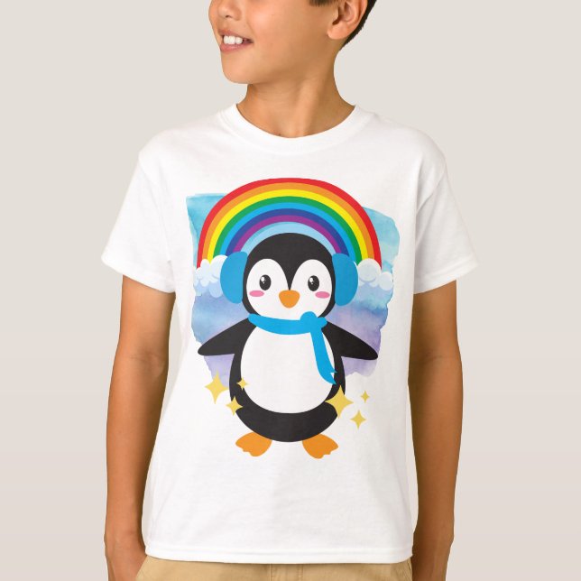 Cute Penguin  T-Shirt (Front)