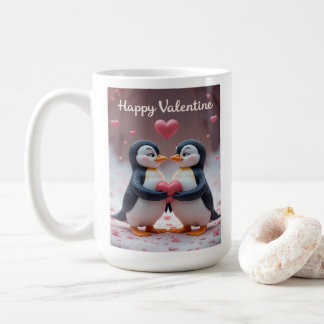 Cute Penguin Valentine Adorable Couple Love Coffee Mug
