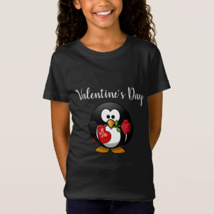Cute Penguin Valentine's Day Kids Shirt