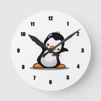 Cute Penguin Wall Clock