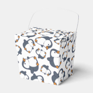 Cute Penguin Winter Kids Birthday Party Favour Box