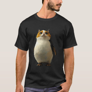 Cute Penguin With A Cat Face T-Shirt