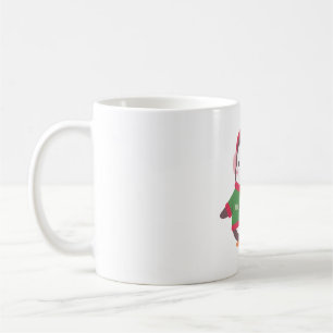 Cute Penguin With Funny Fish Print Sweater Coffee Mug