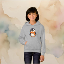 Cute Penguin with Orange Scarf