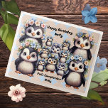 Cute Penguins Bilingual Personalised Name Jigsaw Puzzle<br><div class="desc">Unveil the joy of celebration with our "Cute Penguins Bilingual Personalised Puzzle" – a delightful gift for the birthday girl. Featuring the same loveable penguins and vibrant colours, this puzzle combines the best of both worlds with the phrases "Happy Birthday" and "Feliz Cumpleaños." Make the puzzle uniquely hers by customising...</div>