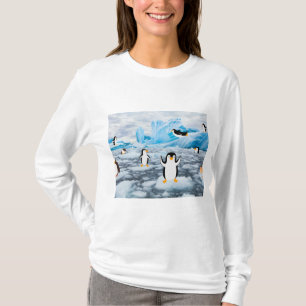 cute penguins in Antarctica ice T-Shirt