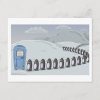 Cute Penguins, Only washroom on the South Pole.
