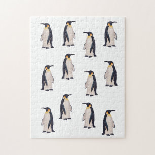 Cute Penguins Pattern Jigsaw Puzzle