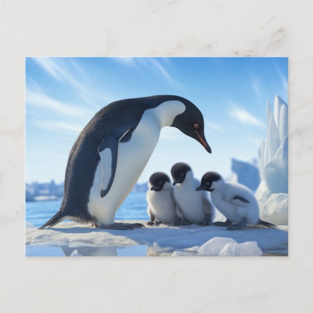 Cute Penguins Postcard (Front)
