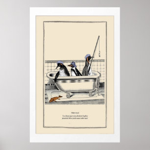 Cute Penguins Poster