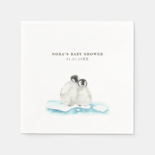 Cute Penguins Winter Arctic  Napkin