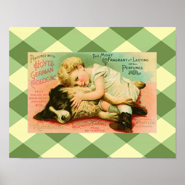 Cute Perfume Vintage Advertisement Poster (Front)