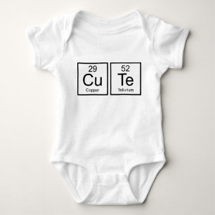 Cute Periodic Elements Baby Bodysuit