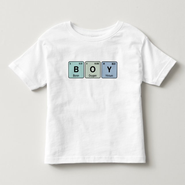 Cute Periodic Table BOY Toddler T-Shirt (Front)