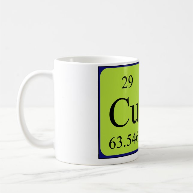 Cute periodic table name mug (Left)