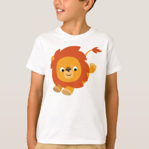Cute Perky Cartoon Lion Children T-Shirt