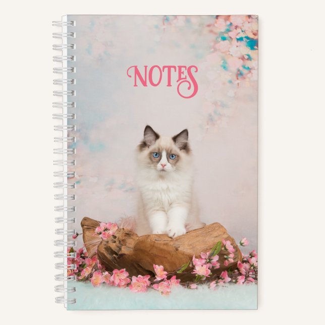 Cute Persian Cat Notebook (Front)