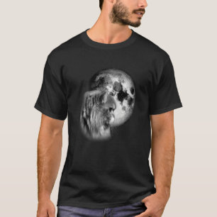 cute Persian Cat with Moon Cat T-Shirt