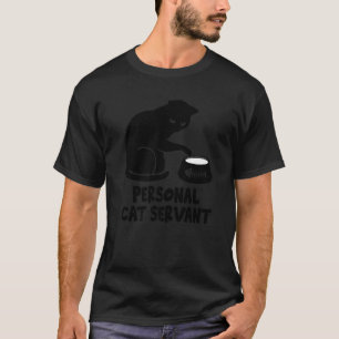 Cute Personal Cat Servant Black Cat Men Women T-Shirt