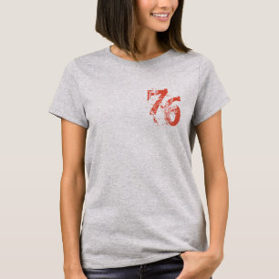Cute Personalise Number-76 T-shirt Design