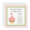 Cute Personalise Pink Cupcake Birthday Invitations