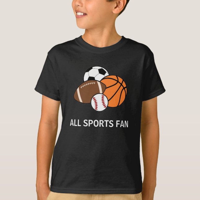 Cute personalised all sports fans  T-Shirt (Front)