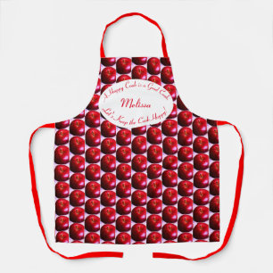 Cute Personalised Apple Apron