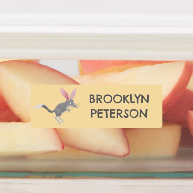 Cute personalised Australian bilby cartoon (Affixed)