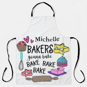 Cute Personalised Bakers Gonna Bake Apron