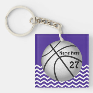 Cute Personalised Basketball Keychains for Girls