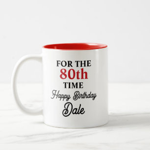 Cute Personalised Birthday Two-Tone Coffee Mug