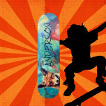 Cute Personalised BLUE FOX Skateboard<br><div class="desc">Skateboard Personalised BLUE FOX
Skating is all about having fun,  and there is something for everyone in our skateboard range. A fabulous skateboard guaranteed to raise a smile! . . Have fun with your personal message-.skating the streets and skatepark,  or cruising.</div>