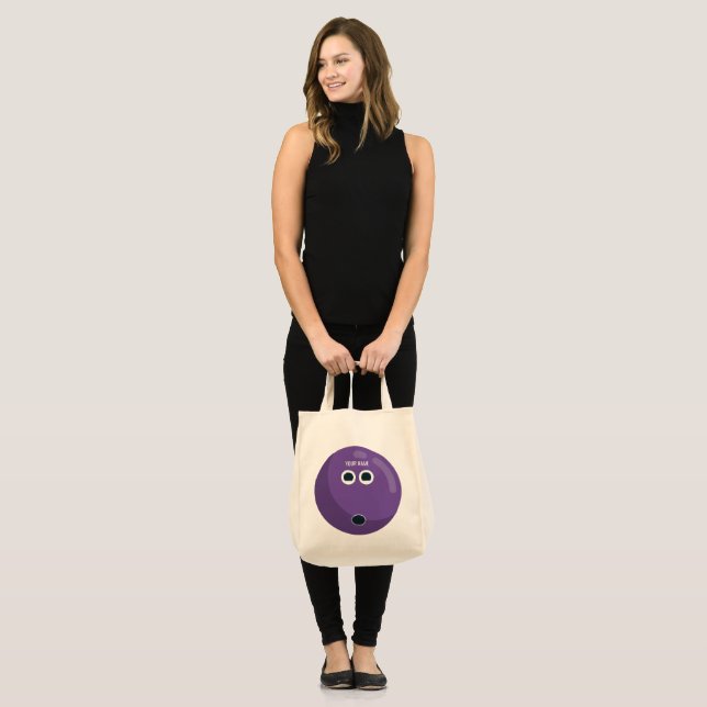 Cute Personalised Bowling Ball Bag (Front (Model))