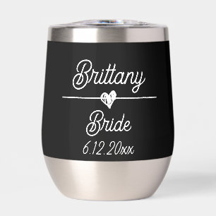 Cute Personalised Bride Black and White