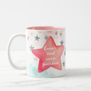Cute Personalised Cancer Zodiac Sign Mug for Girl