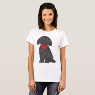 Cute Personalised Cartoon Labradoodle Puppy T-Shirt