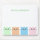 Cute Personalised Cat Lovers Mouse Mat<br><div class="desc">Cute Personalised Cat Lovers Mouse Pad. Perfect gift or item for cat lovers like you.</div>