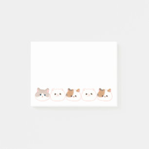 Cute Personalised Cat Lovers Post-it Notes